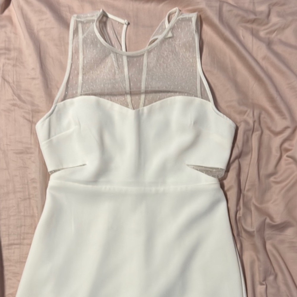 Express White Sleeveless Sheath Dress